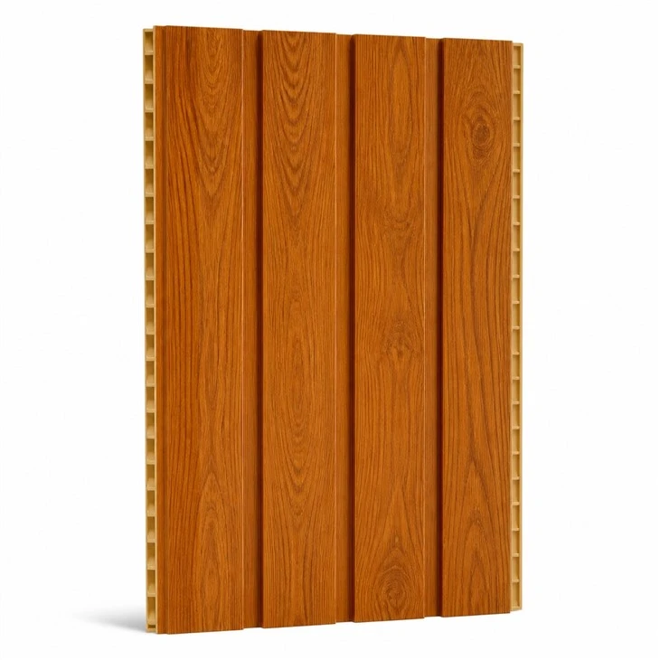 Wood-Grain PVC Panel, Teak Finish